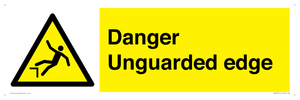 Danger Unguarded edge
